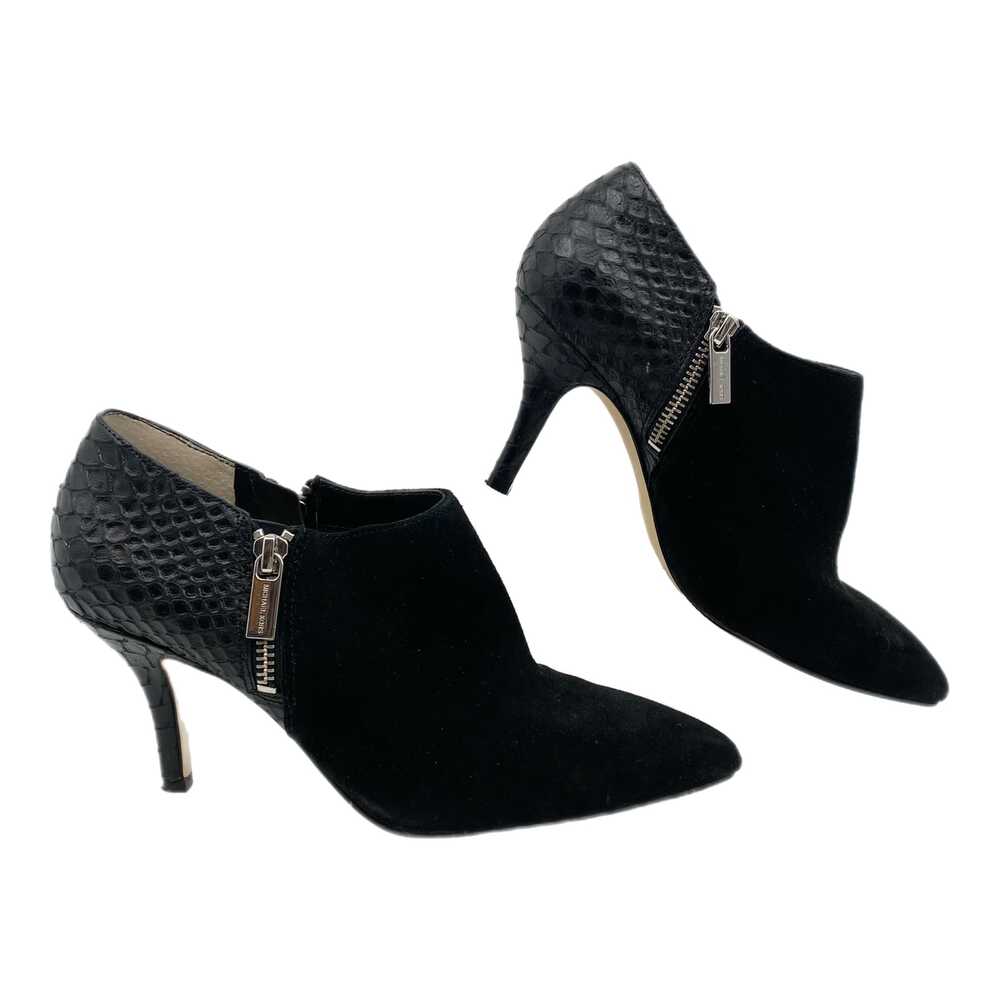 Michael Kors Black Booties Womens 7 Snake-embossed zip closure stiletto heel
